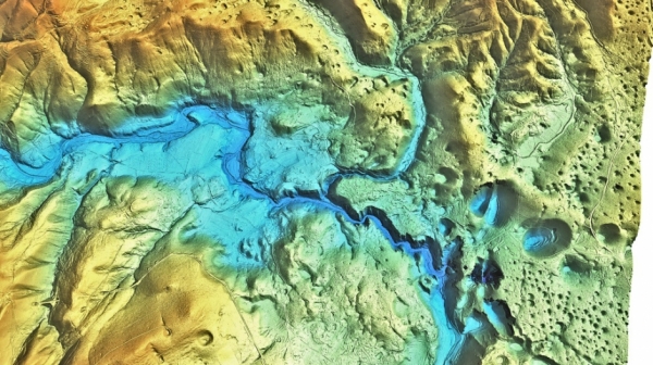 An example of airborne laser scanning An example of airborne laser scanning