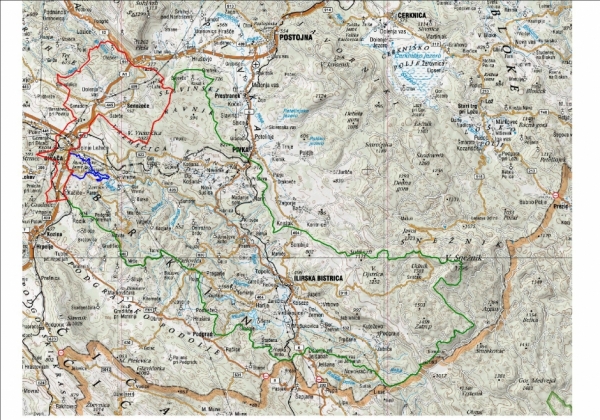 Karta Biosfernega območja Kras (BOK) Karta Biosfernega območja Kras (BOK)