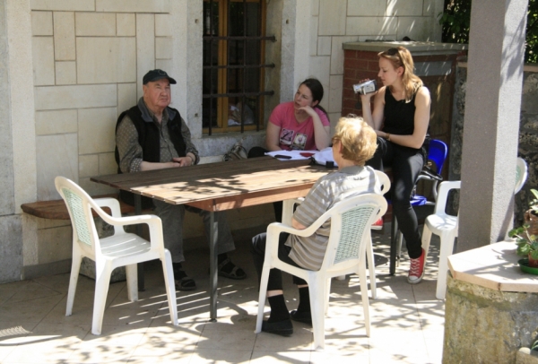 Frenk Ambrožič na kameri (foto: Darja Kranjc)