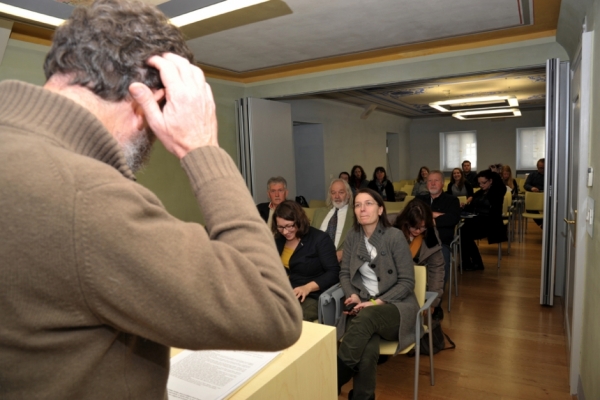 Predsednik je podal tudi poročilo dela upravnega odbora (foto: Eda Belingar)