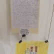 Pismo v Kanado izseljenega Franca Bascovga iz Nove Sušice, ki so ga na razstavo prinesli učenci OŠ Košana (foto: Darja Kranjc)