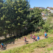 Spust iz Zarečja proti Harijam (foto: Špela Prunk)