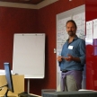 Emil Benesch, pedagog, ki je udeležencem delavnice WWF predstavil metode dela v odprtem učnem okolju (foto: Letizia Fambri)